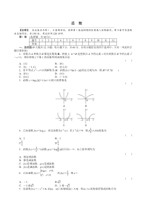 2011届高三一轮测试(理)2函数(1)(通用版)