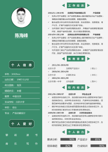 产品经理个人求职简历-(2)