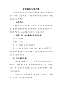 学雷锋活动安全预案
