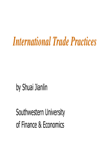 国际贸易实务(英文版)(第三版)(PPT)