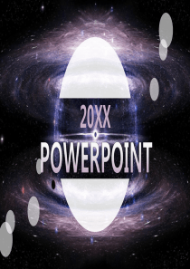 高逼格宇宙黑洞商务通用PPT模板