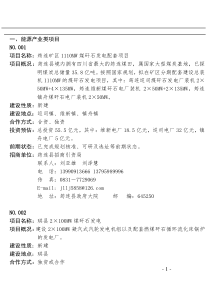 产业类项目资料(1)