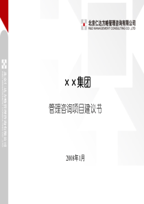 仁达方略集团管控项目建议书