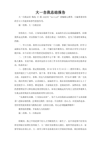 大一自我总结报告11