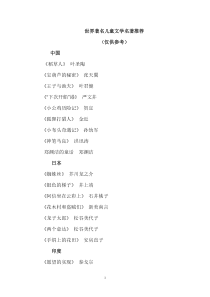 世界著名儿童文学名著推荐