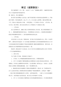 转正（述职报告）7
