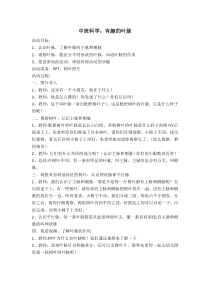 中班科学：有趣的叶脉
