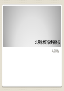 典晶创艺XXXX年北京像素CBD项目形象传播提报89p广告推广方案