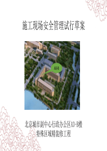 副中心项目安全管理试行草案-调整版