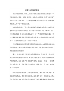 团队提升训练