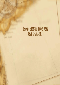 北京金水河别墅项目案名定位-案名-22PPT