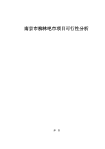 南京市柳林吧市项目可行性分析doc50(1)