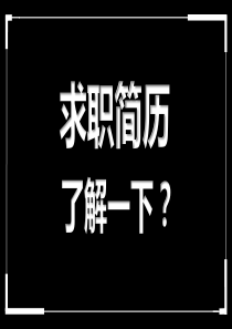 求职简历快闪风PPT模板