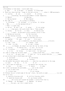 高二下学期英语unit11-20choices