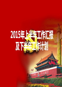 年上半年党建工作汇报及下半年工作计划PPT模板