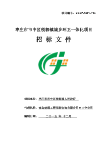 城乡环卫一体化项目文件
