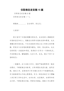 2021年任职表态发言稿篇