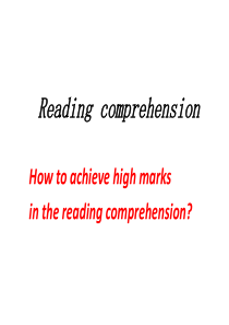 Reading-comprehension高中阅读理解解题技巧
