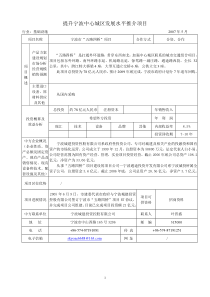 提升宁波中心城区发展水平推介项目