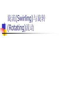 旋流与旋转流动