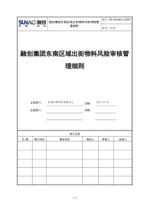 x集团东南区域出街物料风险审核管理细则