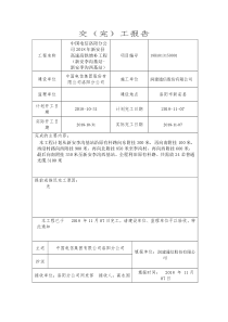 工程完工报告