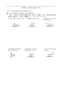 牛顿第二定律训练专题(会考)