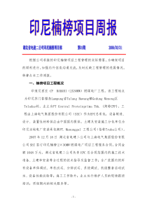 根据公司承接的印尼楠榜项目工程管理的实际需要