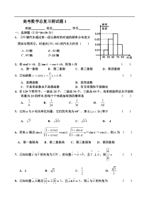 高考数学总复习测试题1