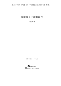 石化产业--产业电子化策略报告（PDF 63页）