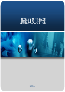 肠造口及其护理PPT课件
