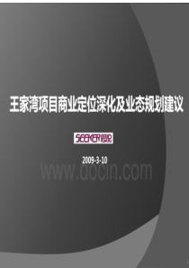 王家湾项目定位深化及业态规划建议