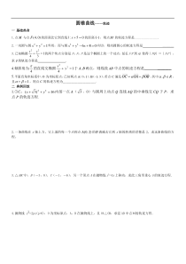高二数学圆锥曲线-轨迹练习