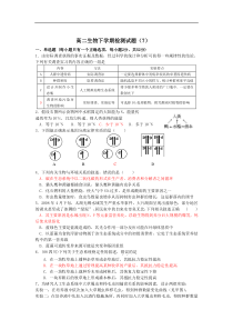 高二生物下学期检测试题
