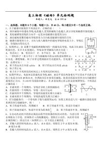 高三物理《磁场》单元检测题