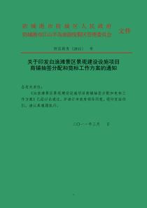 白浪滩项目摊点分配和竞标细化方案(9稿)