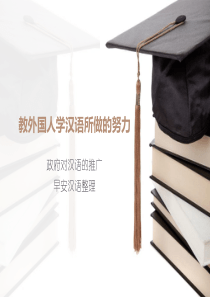 教外国人学汉语所做的努力