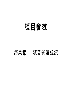 第2、3章 项目组织与项目经理