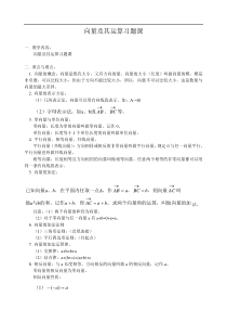 高考数学向量及其运算习题课
