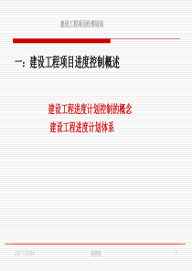 建设工程项目进度控制培训教材(PPT-62页)