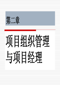 第二章项目组织管理