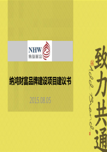 纳鸿财富品牌建设项目建议书