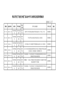 党员集中学习安排表