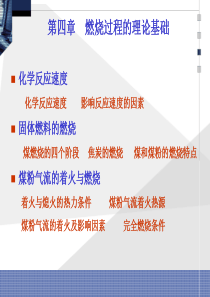 第4章-燃烧过程的理论基础=锅炉原理-=华中科技大学.