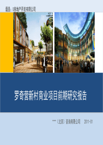 罗奇营项目前期报告