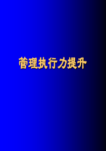 三洋主管管理执行力提升