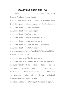 JAVA时间动态时序图的代码
