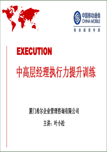 中高层经理执行力提升训练(ppt 198)