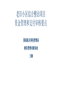 老旧小区综合整治项目资金管理和支付审核要点1116