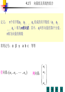 线性代数-第四五章向量组线性相关-秩-特征值特征向量